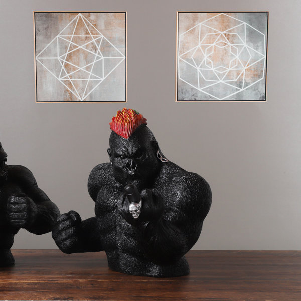 resin gorilla statue